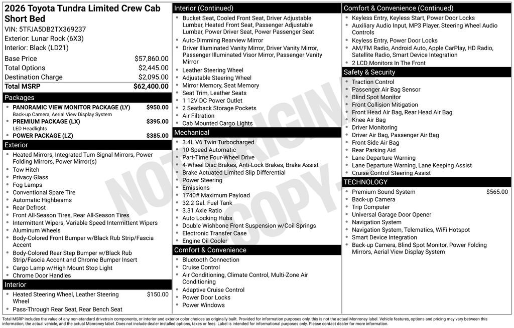 Used 2026 Toyota Tundra Limited image 34