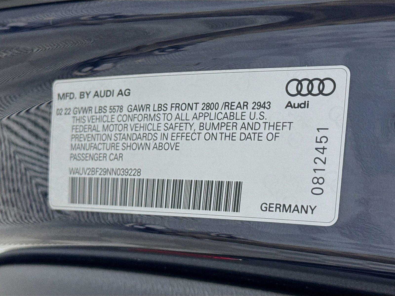 Certified 2022 Audi A7 3.0T Prestige w/ S Line Package AWD/4WD image 32