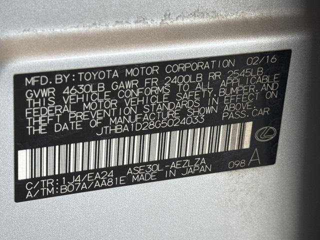 Used 2016 Lexus IS 200t w/ Premium Package RWD image 27