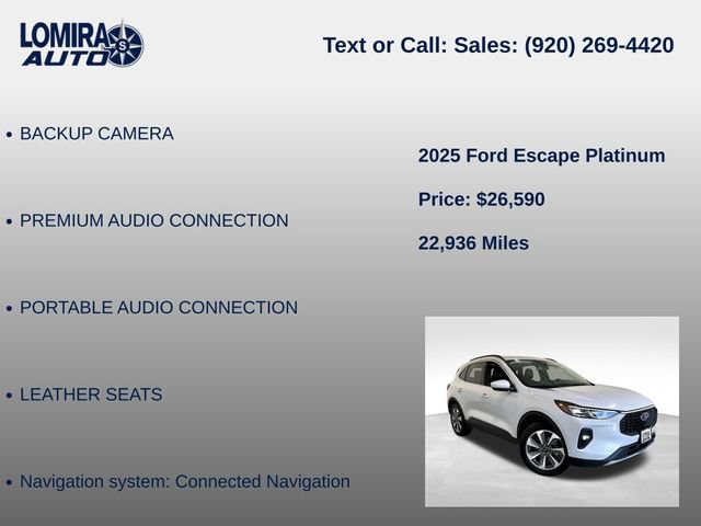 Used 2025 Ford Escape Platinum AWD/4WD image 14