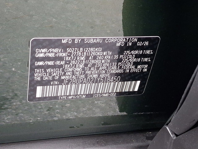 New 2026 Subaru Outback Premium image 16