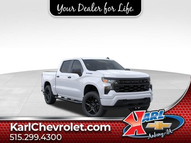 New 2026 Chevrolet Silverado 1500 Custom w/ Turbomax Blackout Package AWD/4WD image 1