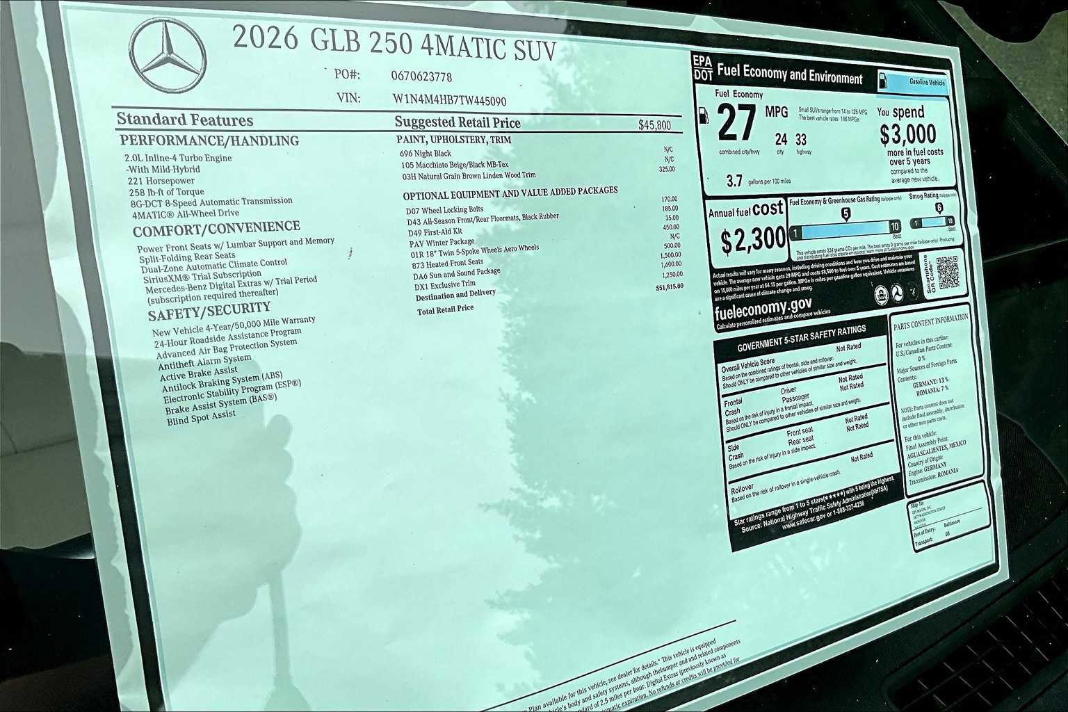 New 2026 Mercedes-Benz GLB 250 4MATIC image 17