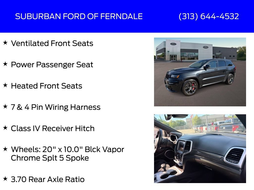 Used 2014 Jeep Grand Cherokee SRT w/ Trailer Tow Group IV AWD/4WD image 21