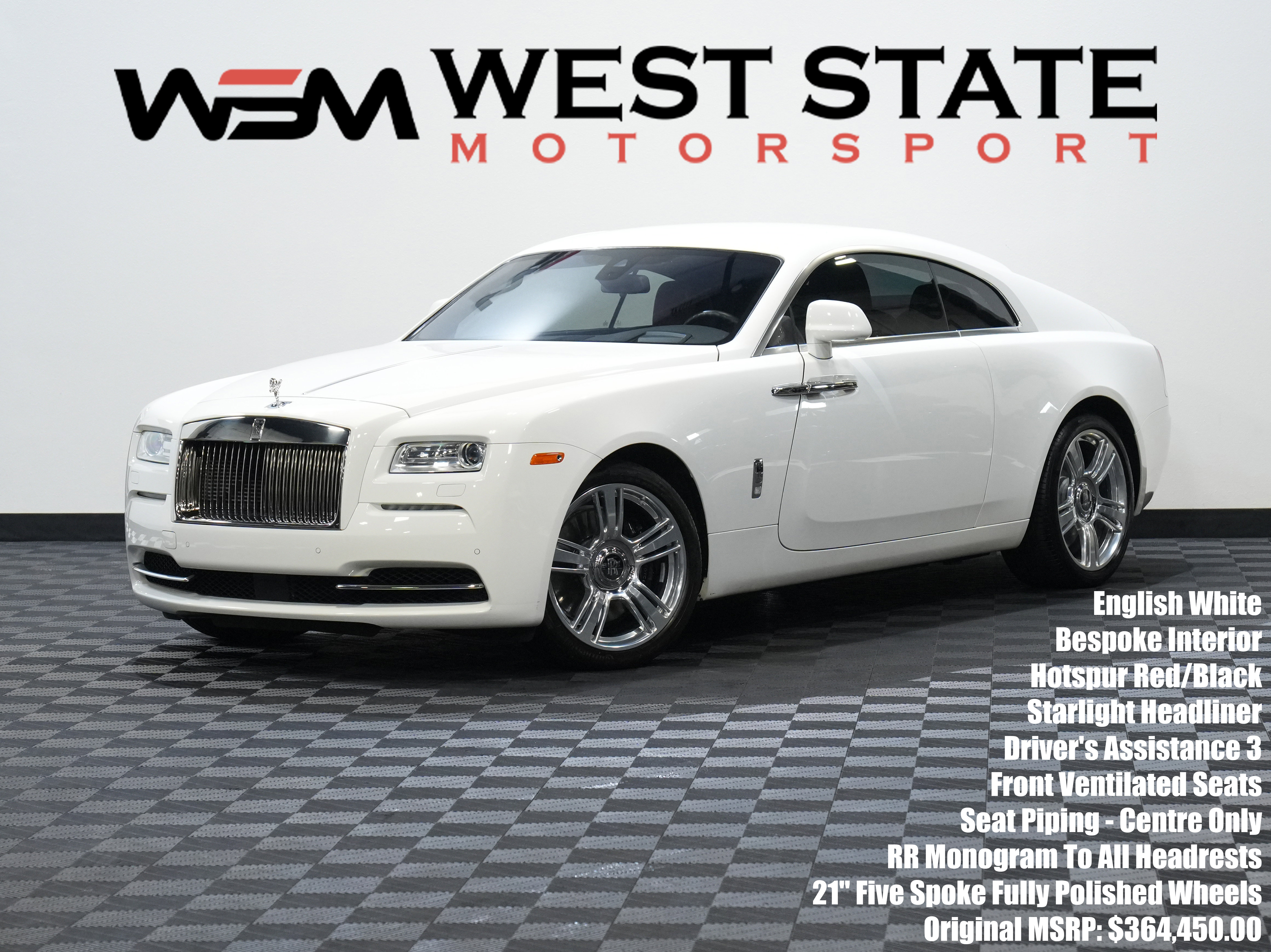Used 2016 Rolls-Royce Wraith COUPE 2D