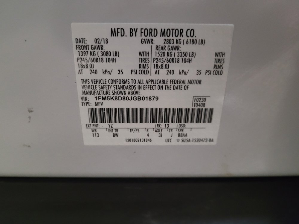 Used 2018 Ford Explorer XLT w/ Equipment Group 202A AWD/4WD image 33