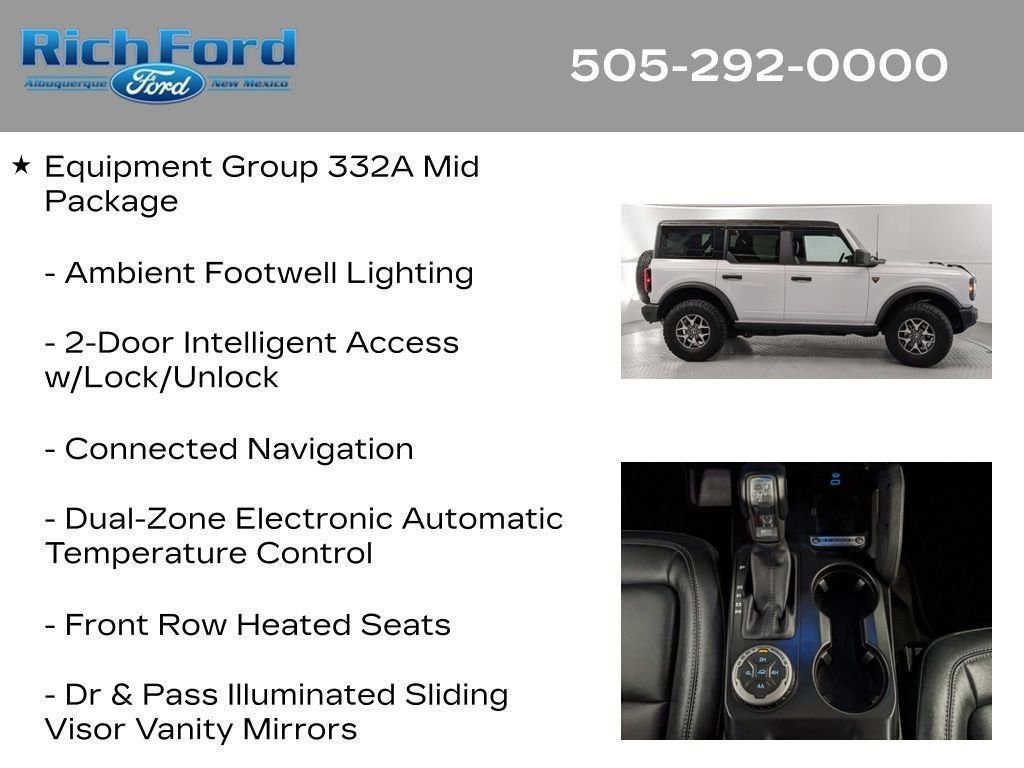 Certified 2025 Ford Bronco Badlands AWD/4WD image 16