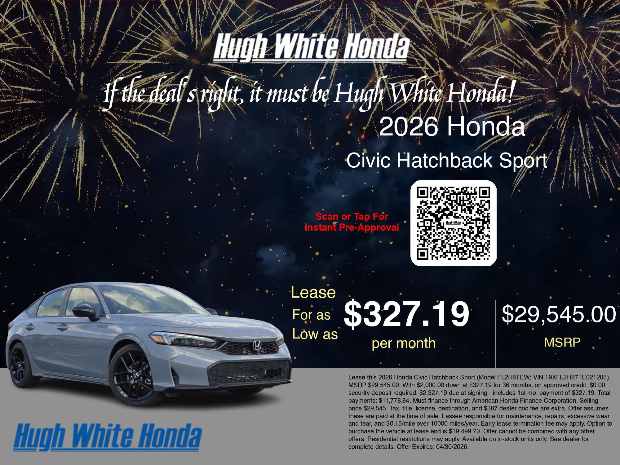 New 2026 Honda Civic Sport image 3