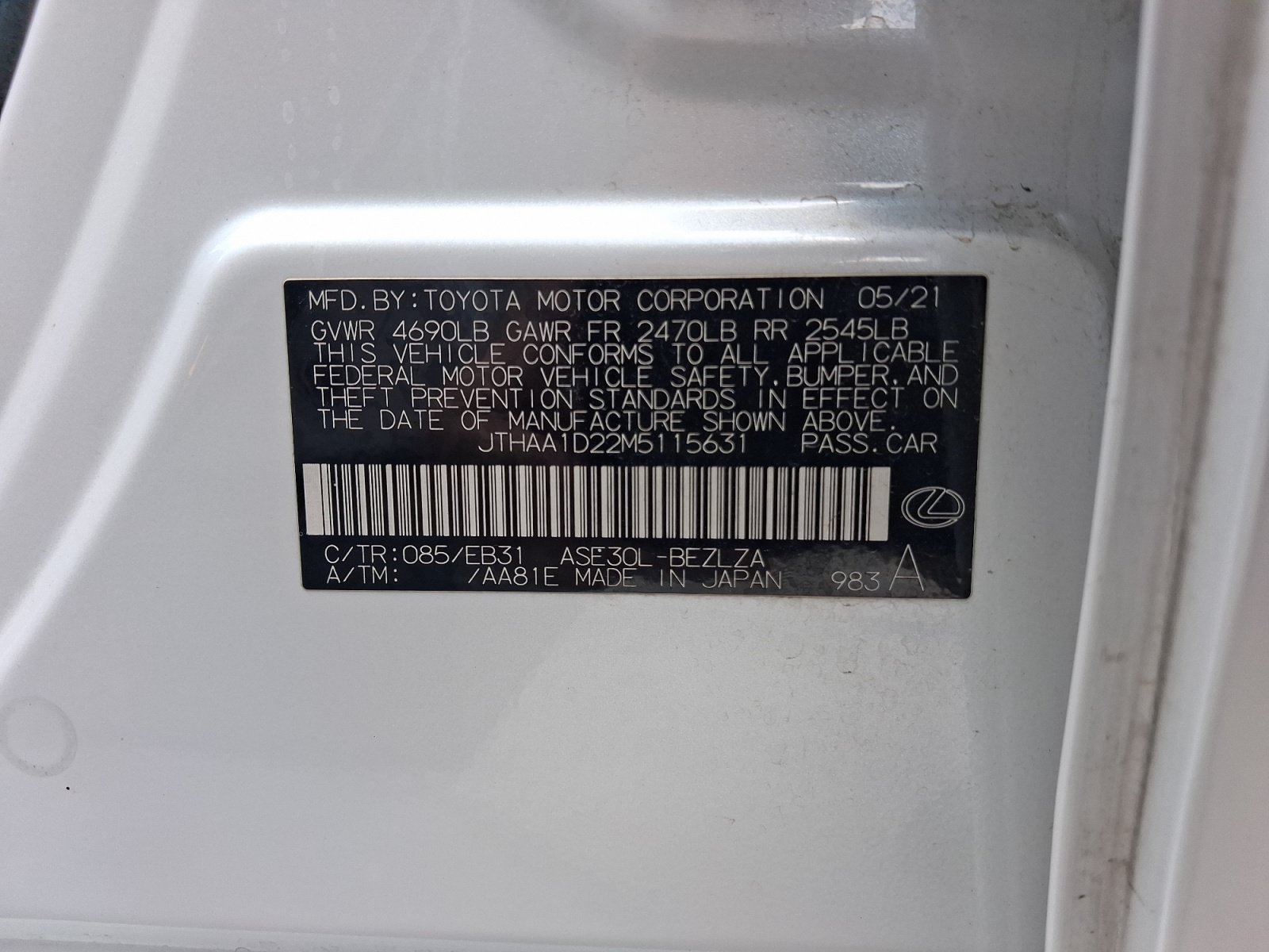 Used 2021 Lexus IS 300 w/ Accessory Package 2 RWD image 24