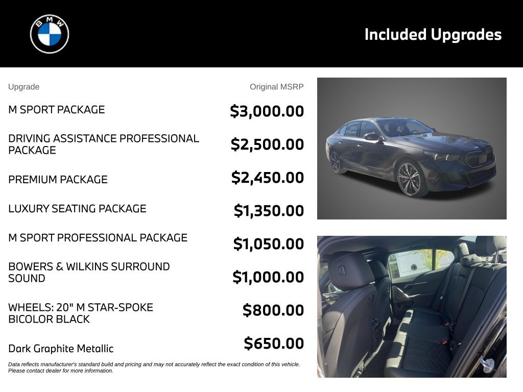 New 2027 BMW 540i xDrive w/ M Sport Package AWD/4WD image 4