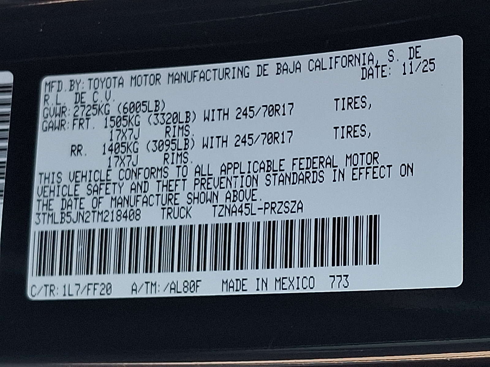 Used 2026 Toyota Tacoma SR5 AWD/4WD image 28