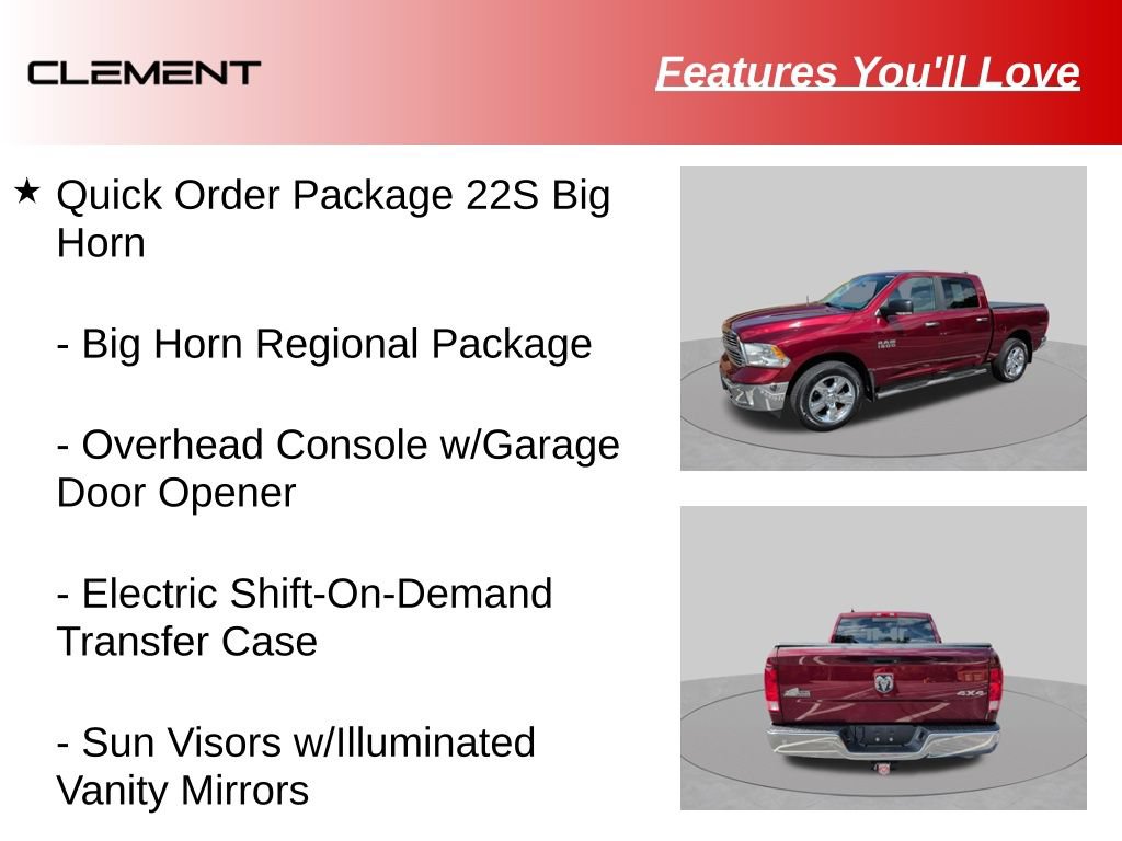 Used 2017 RAM 1500 Big Horn AWD/4WD image 9