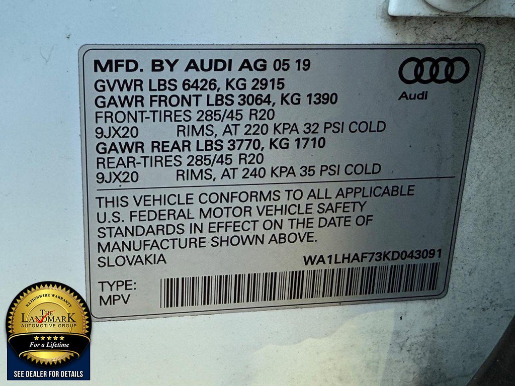 Used 2019 Audi Q7 2.0T Premium Plus w/ Premium Plus Package image 24