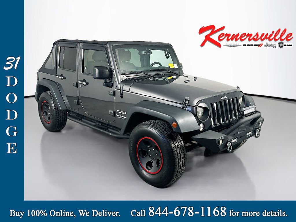 Used 2016 Jeep Wrangler Unlimited Sport w/ Quick Order Package 24S AWD/4WD image 1