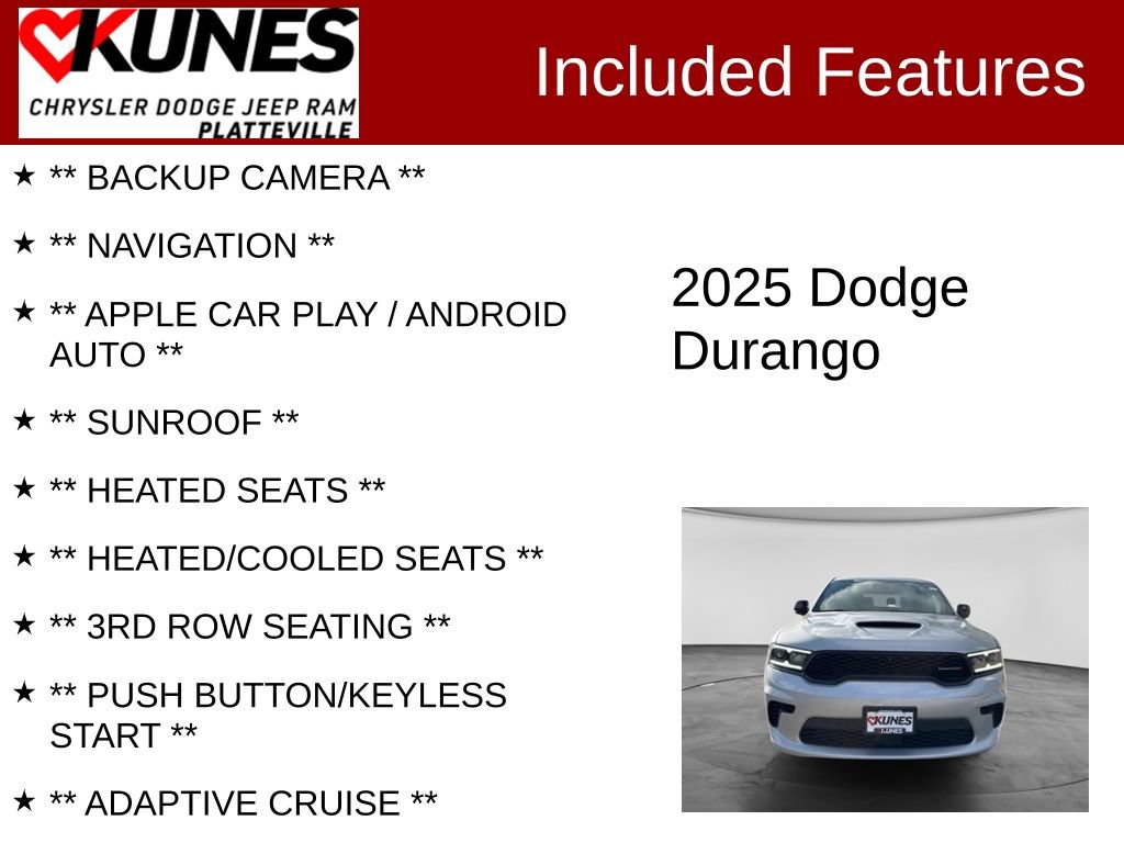 Used 2025 Dodge Durango R/T AWD/4WD image 2