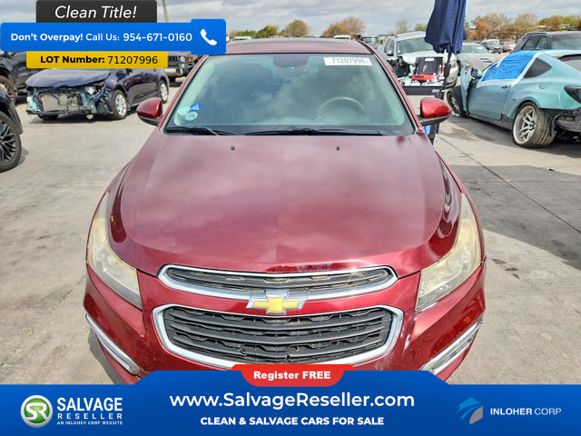 Used 2016 Chevrolet Cruze LT w/ Sun And Sound Package FWD image 7