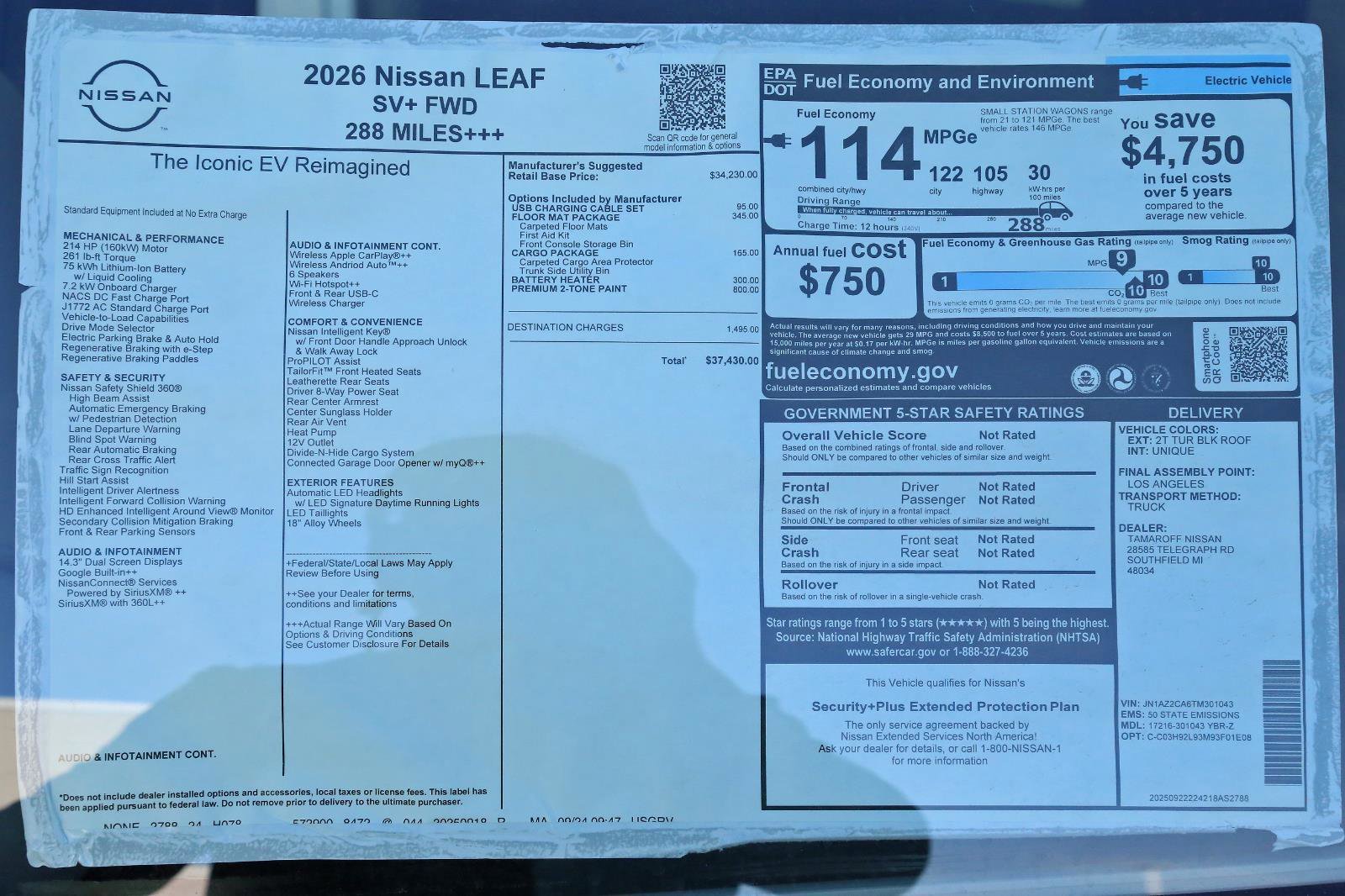 New 2026 Nissan Leaf SV+ image 17