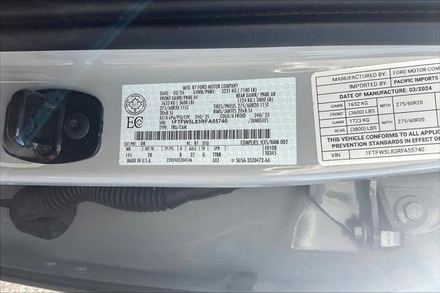 Used 2024 Ford F150 Lariat w/ Equipment Group 502A High image 17