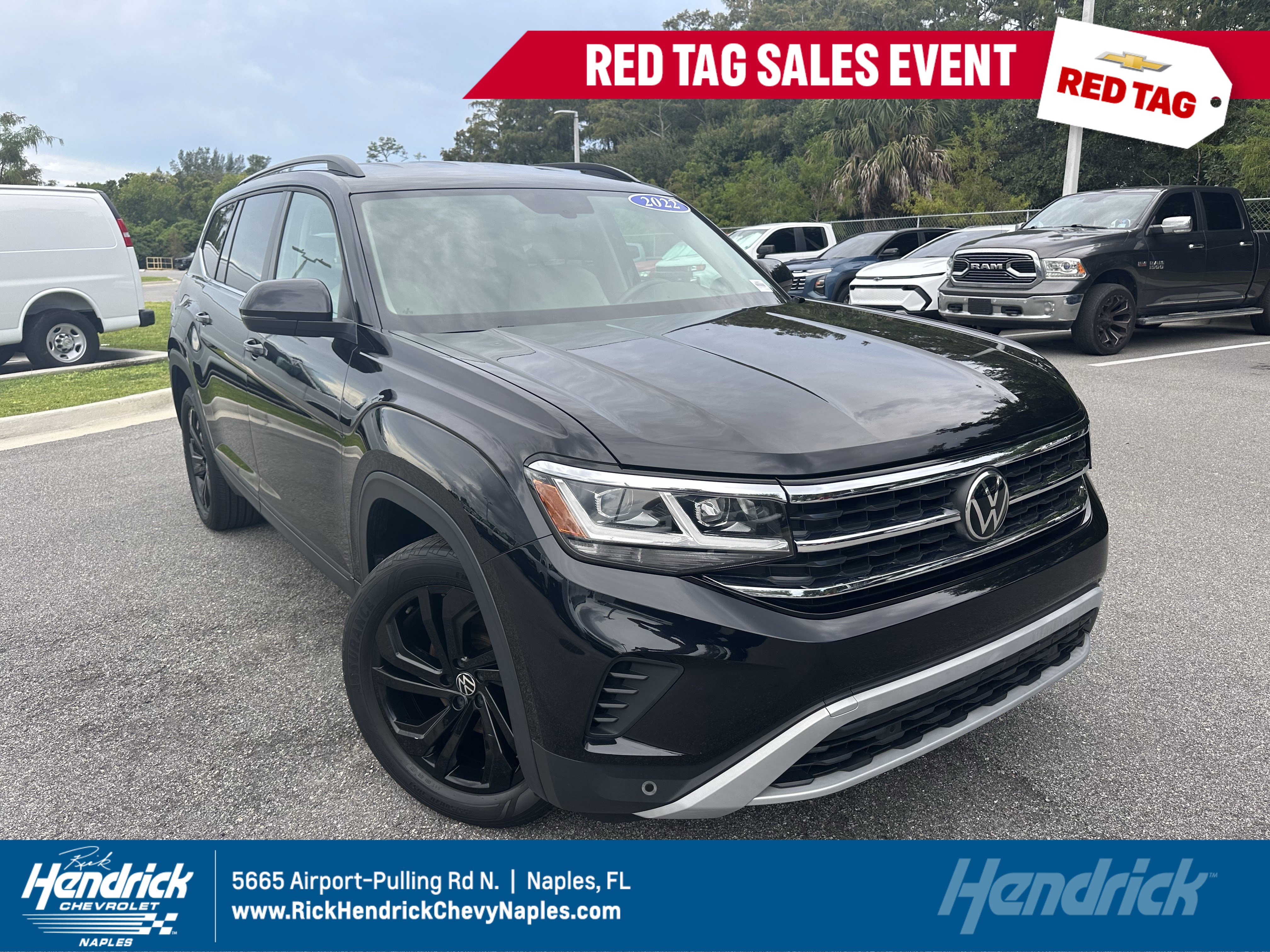 Used 2022 Volkswagen Atlas SE w/ Black Wheel Package image 1