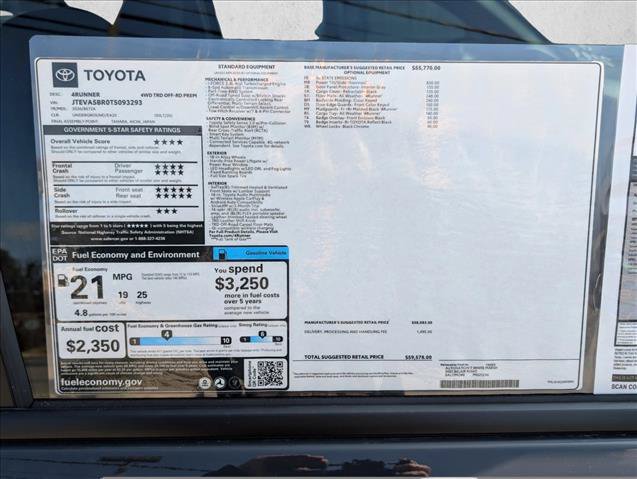 New 2026 Toyota 4Runner TRD Off-Road Premium AWD/4WD image 17