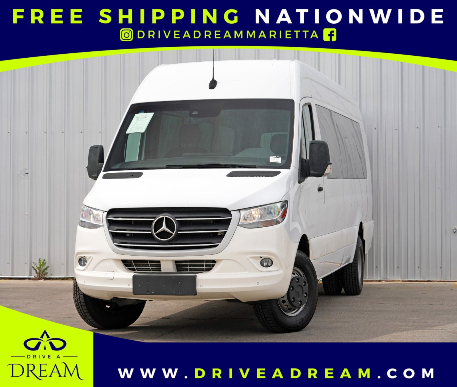 Used 2020 Mercedes-Benz Sprinter 3500 w/ Windows All Around Package image 1