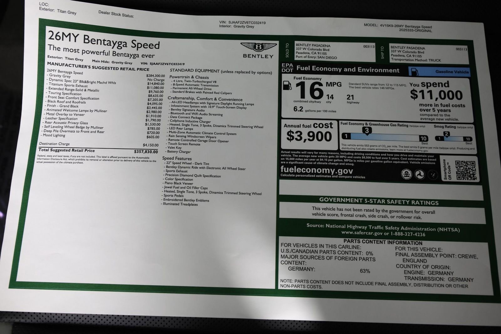 New 2026 Bentley Bentayga Speed image 39