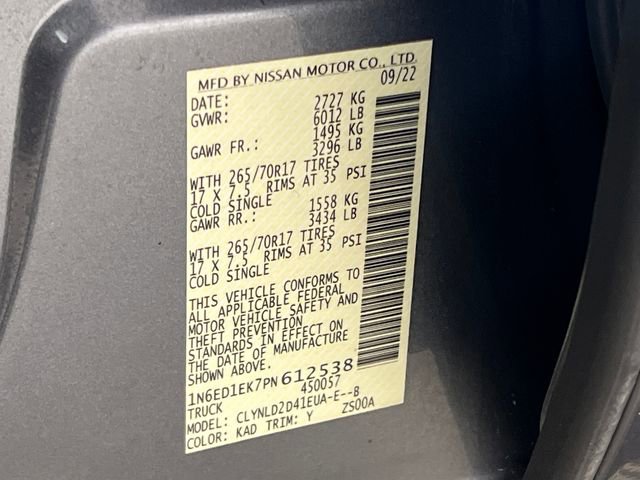 Used 2023 Nissan Frontier PRO-4X w/ Pro-4X Premium Package image 28