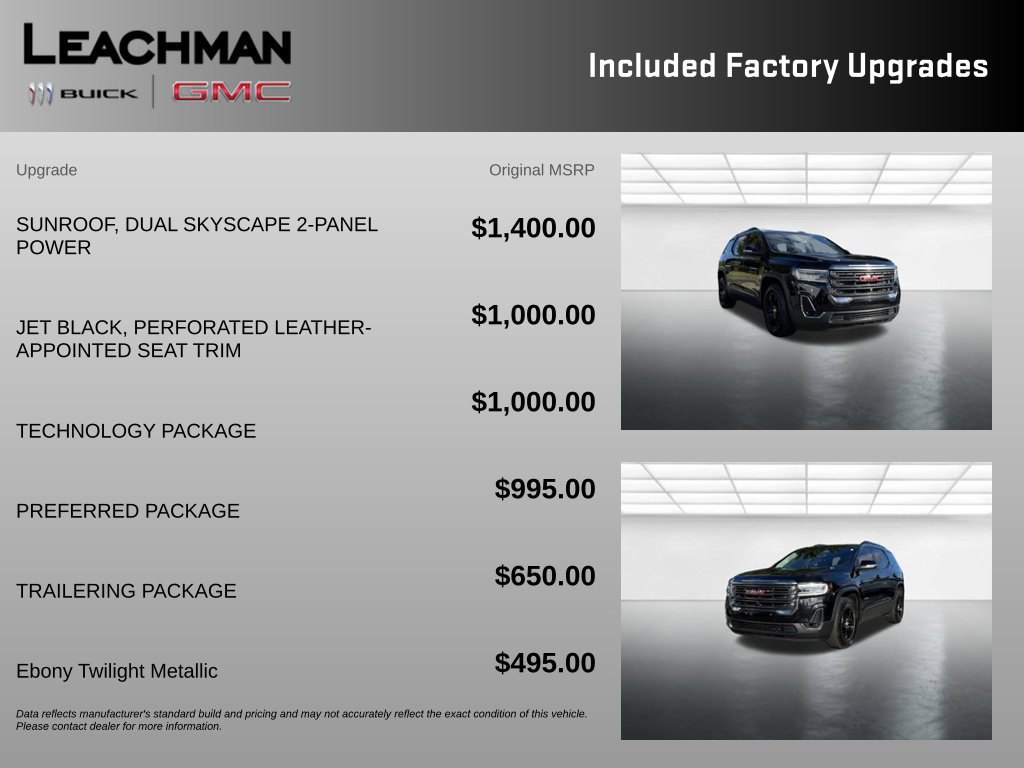 Used 2021 GMC Acadia AT4 w/ Technology Package AWD/4WD image 10