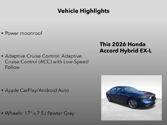 New 2026 Honda Accord EX-L image 5