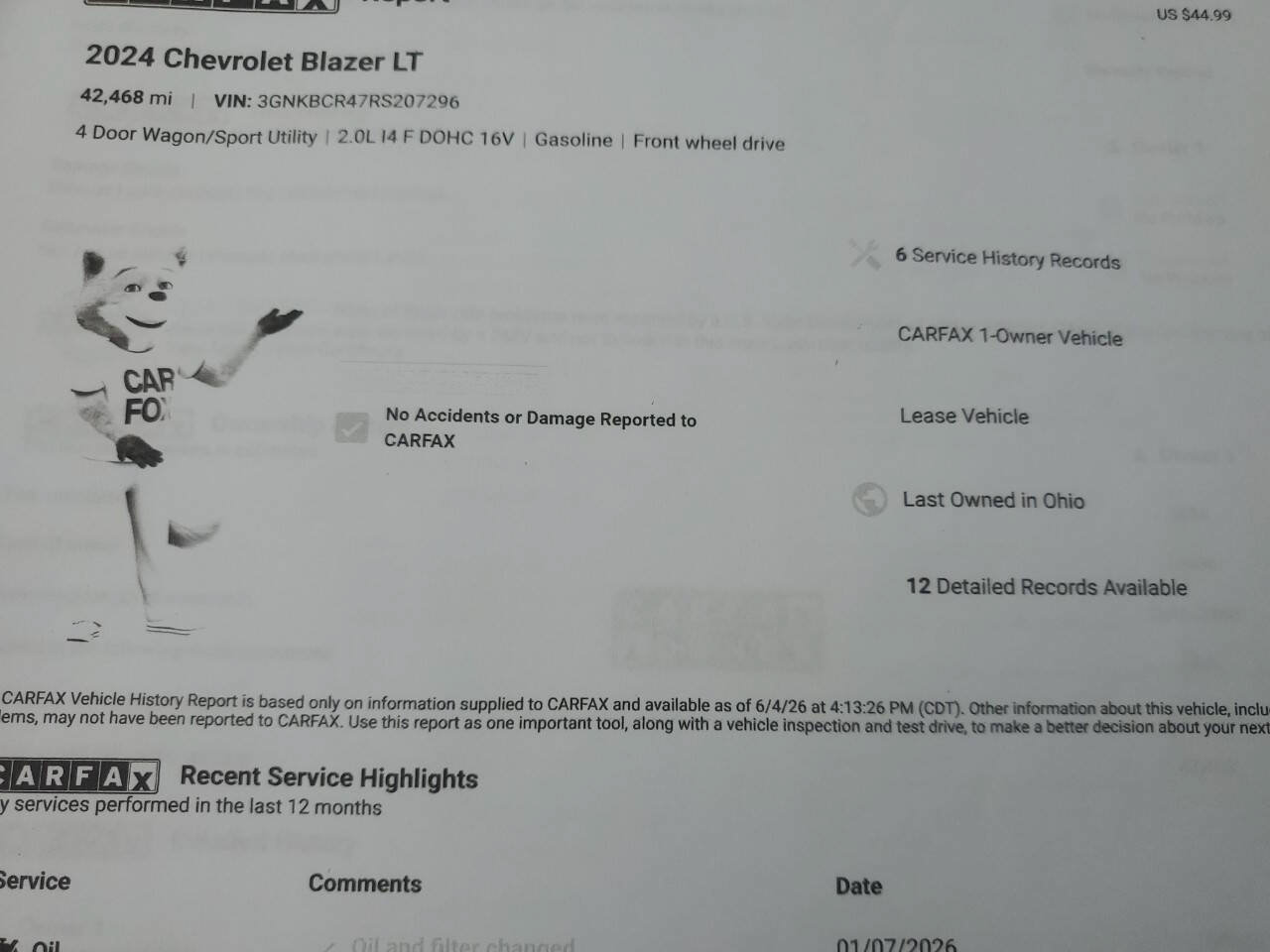 Used 2024 Chevrolet Blazer LT w/ Convenience Package FWD image 12