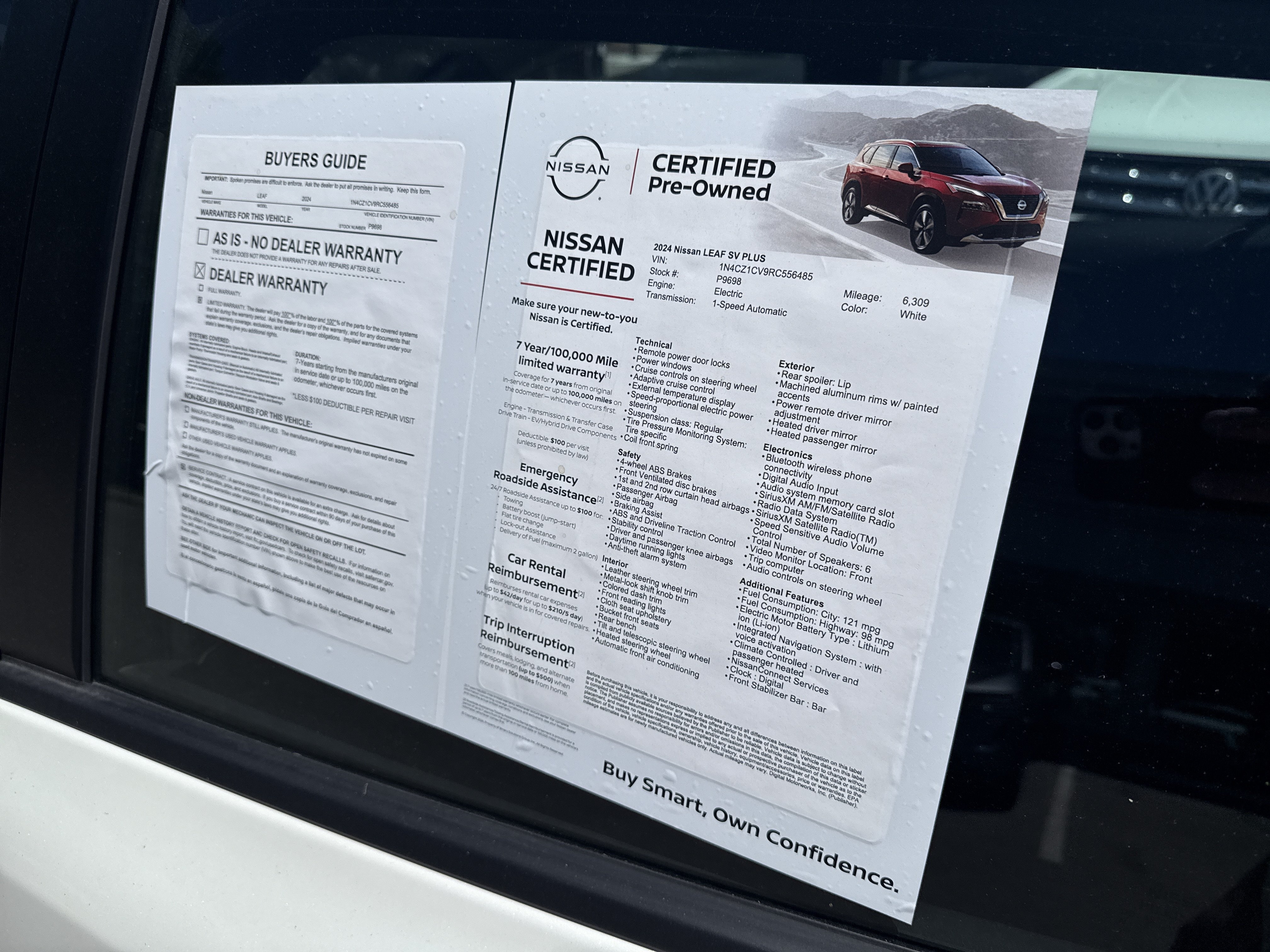 Certified 2024 Nissan Leaf SV Plus FWD image 11