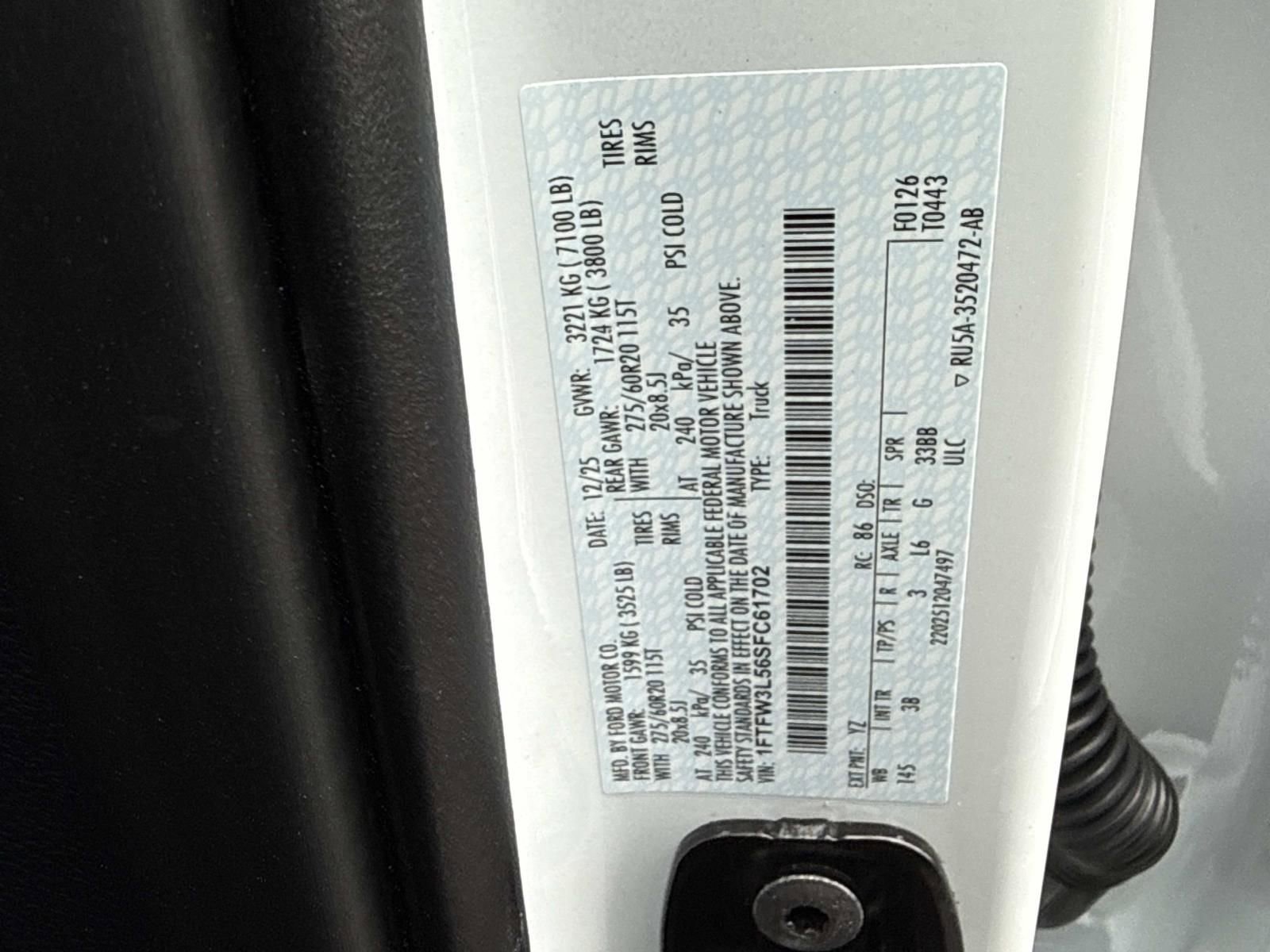 New 2025 Ford F150 XLT w/ Equipment Group 303A High image 21