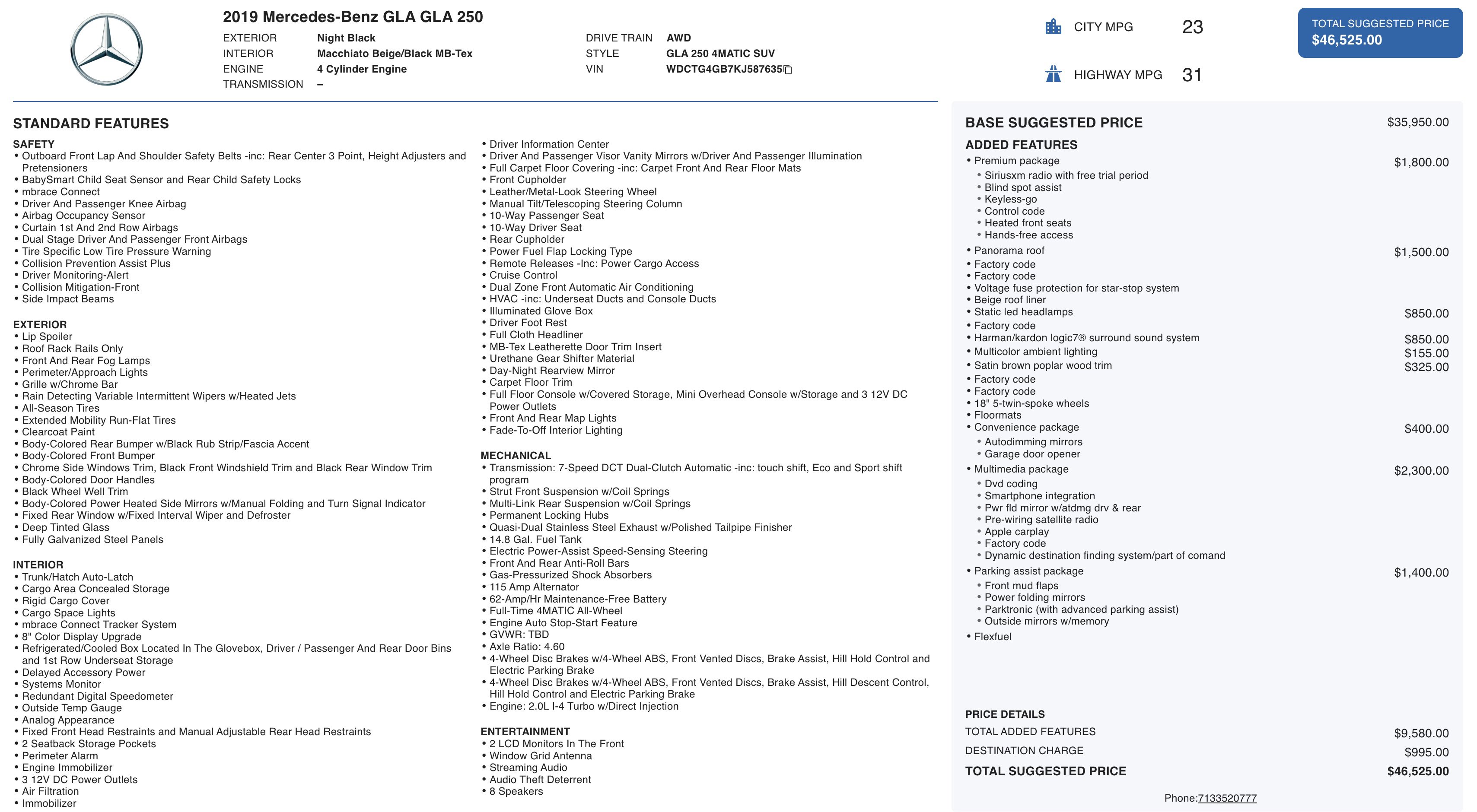 Used 2019 Mercedes-Benz GLA 250 4MATIC image 6