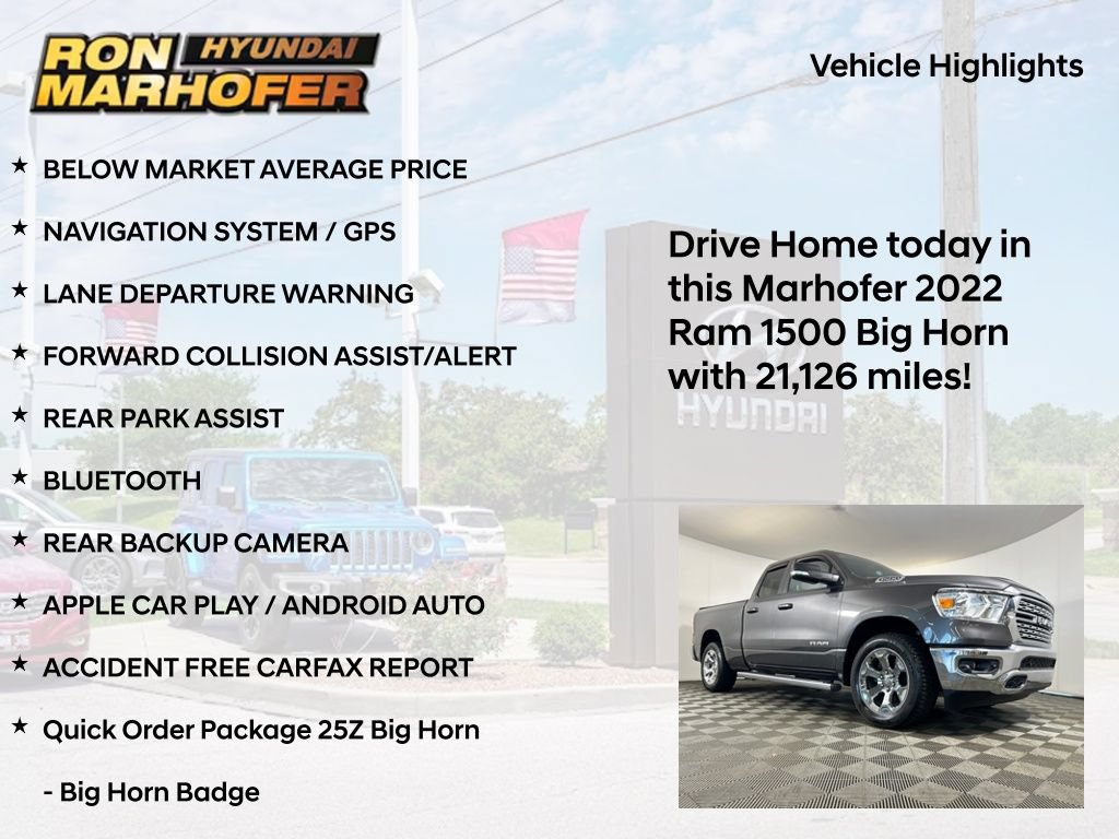 Used 2022 RAM 1500 Big Horn RWD image 15