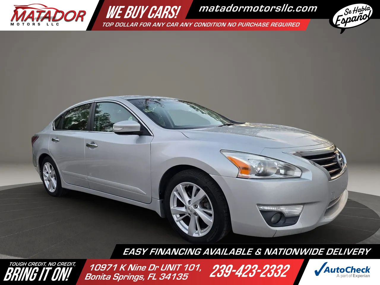 Used 2015 Nissan Altima 2.5 SV w/ Convenience Package FWD image 3