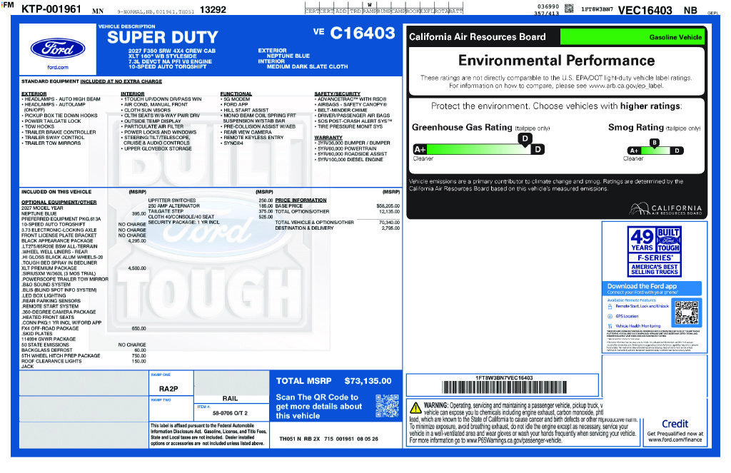 New 2027 Ford F350 XLT w/ XLT Premium Package AWD/4WD image 31