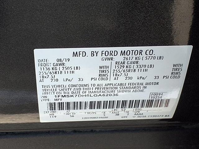 Used 2020 Ford Explorer XLT w/ Equipment Group 202A RWD image 25