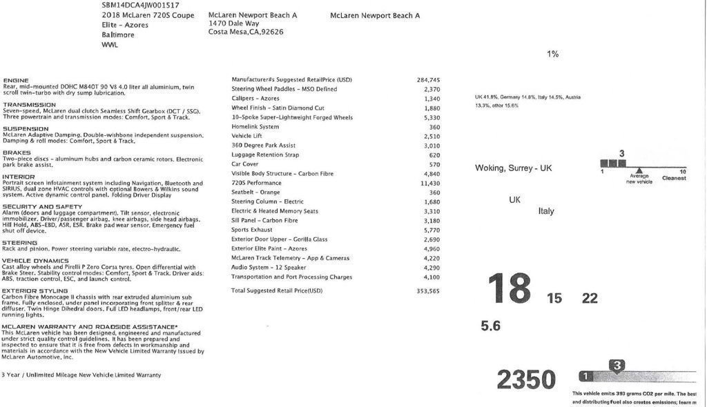 Used 2018 McLaren 720S image 2