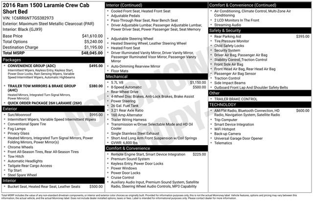 Used 2016 RAM 1500 Laramie w/ Convenience Group image 7