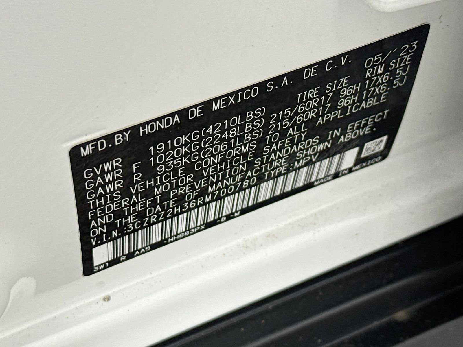 Used 2024 Honda HR-V LX image 22