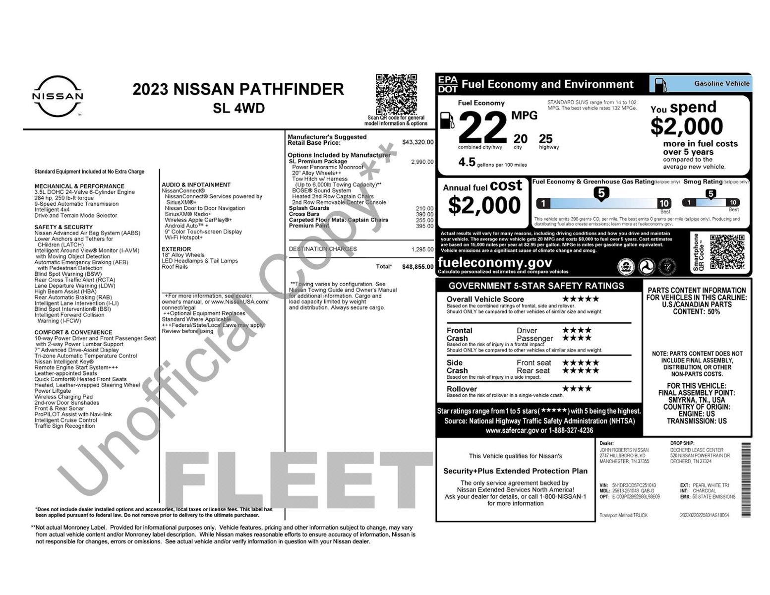 Used 2023 Nissan Pathfinder SL w/ SL Premium Package AWD/4WD image 11