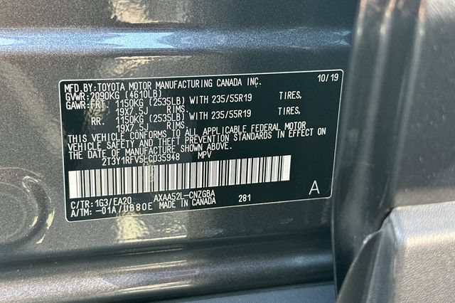 Certified 2020 Toyota RAV4 Limited FWD image 35