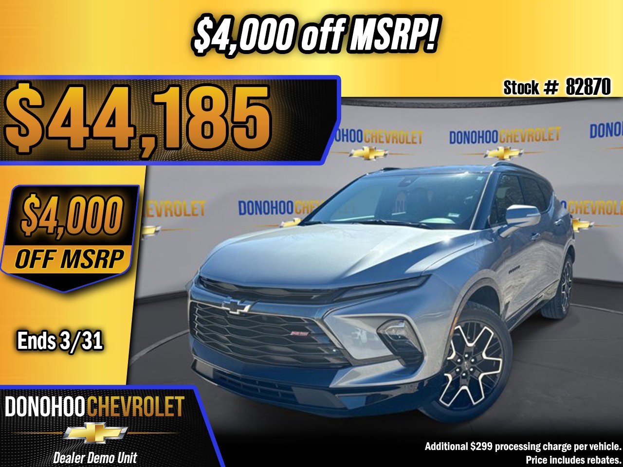 New 2026 Chevrolet Blazer RS image 1