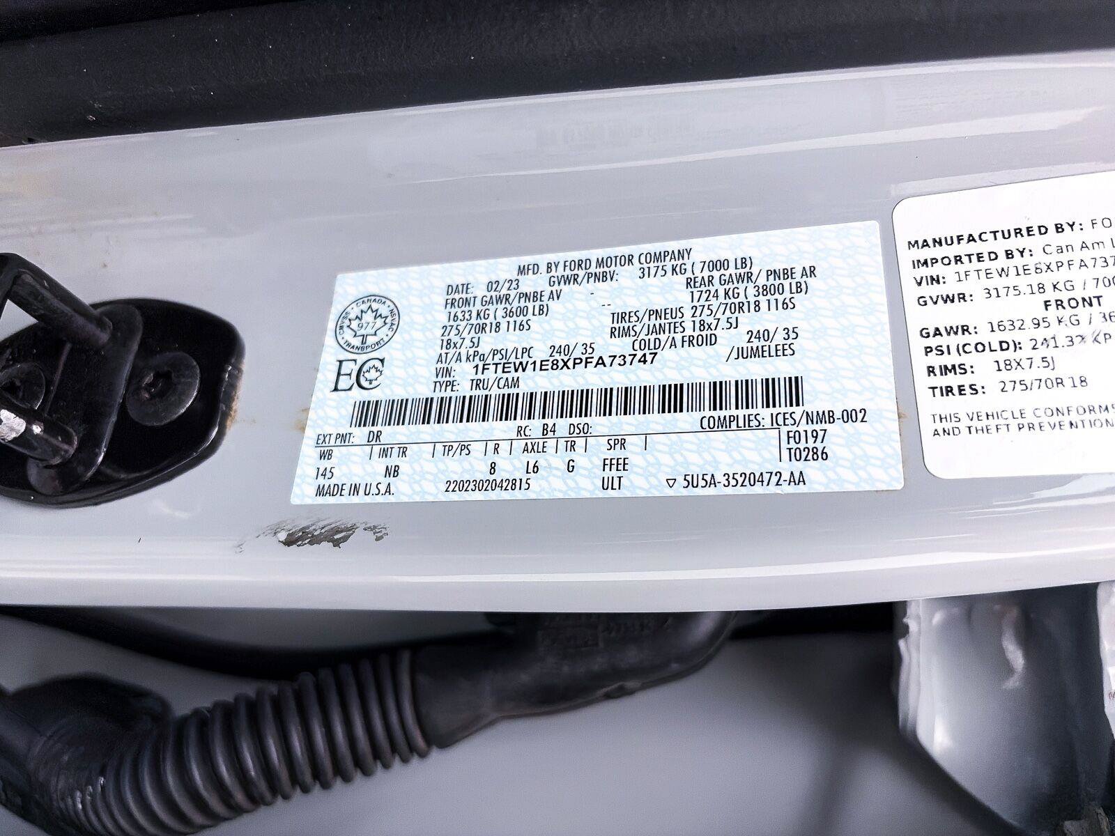 Used 2023 Ford F150 Tremor w/ Equipment Group 402A High AWD/4WD image 38