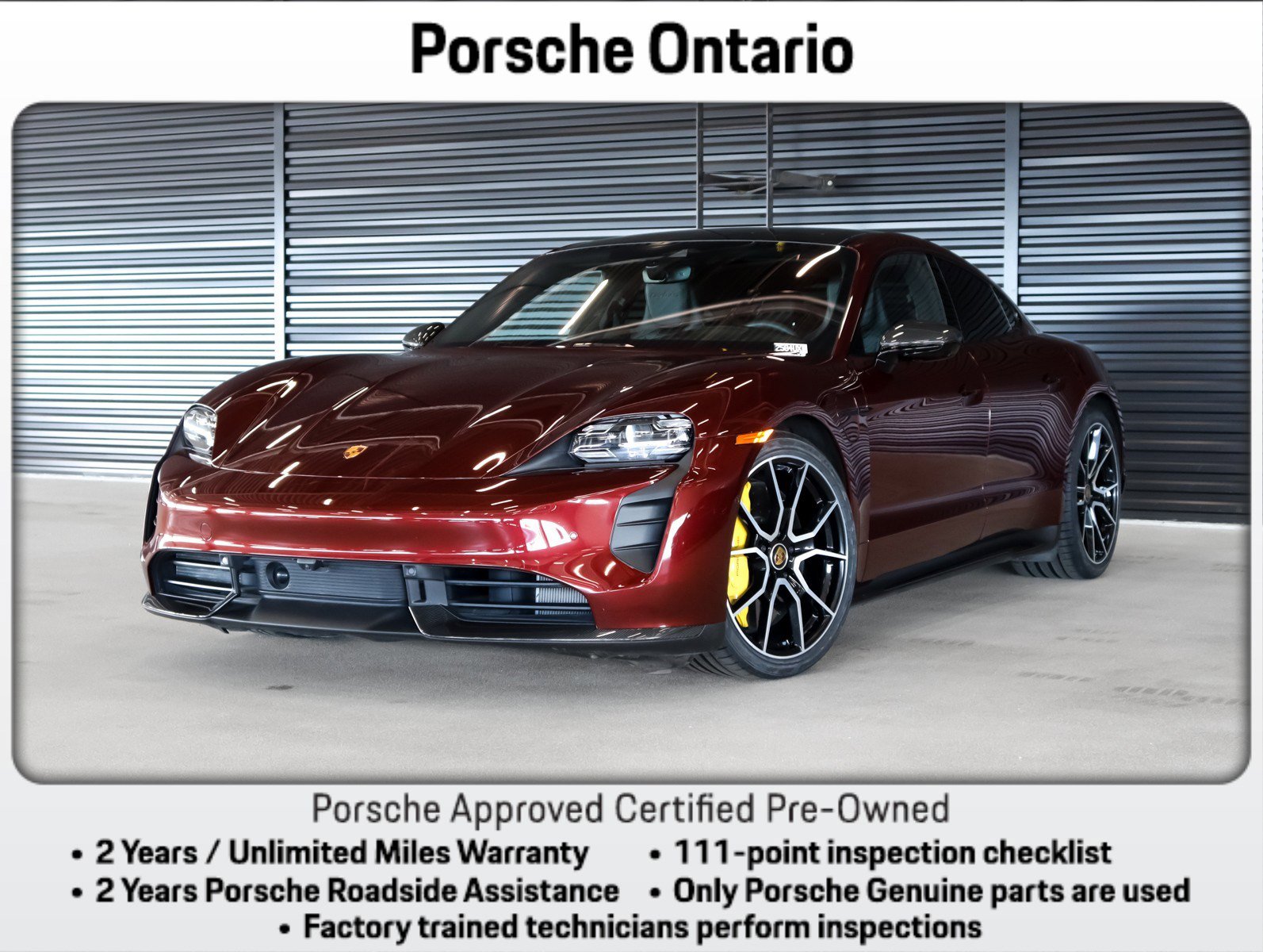 Certified 2022 Porsche Taycan Turbo S image 1