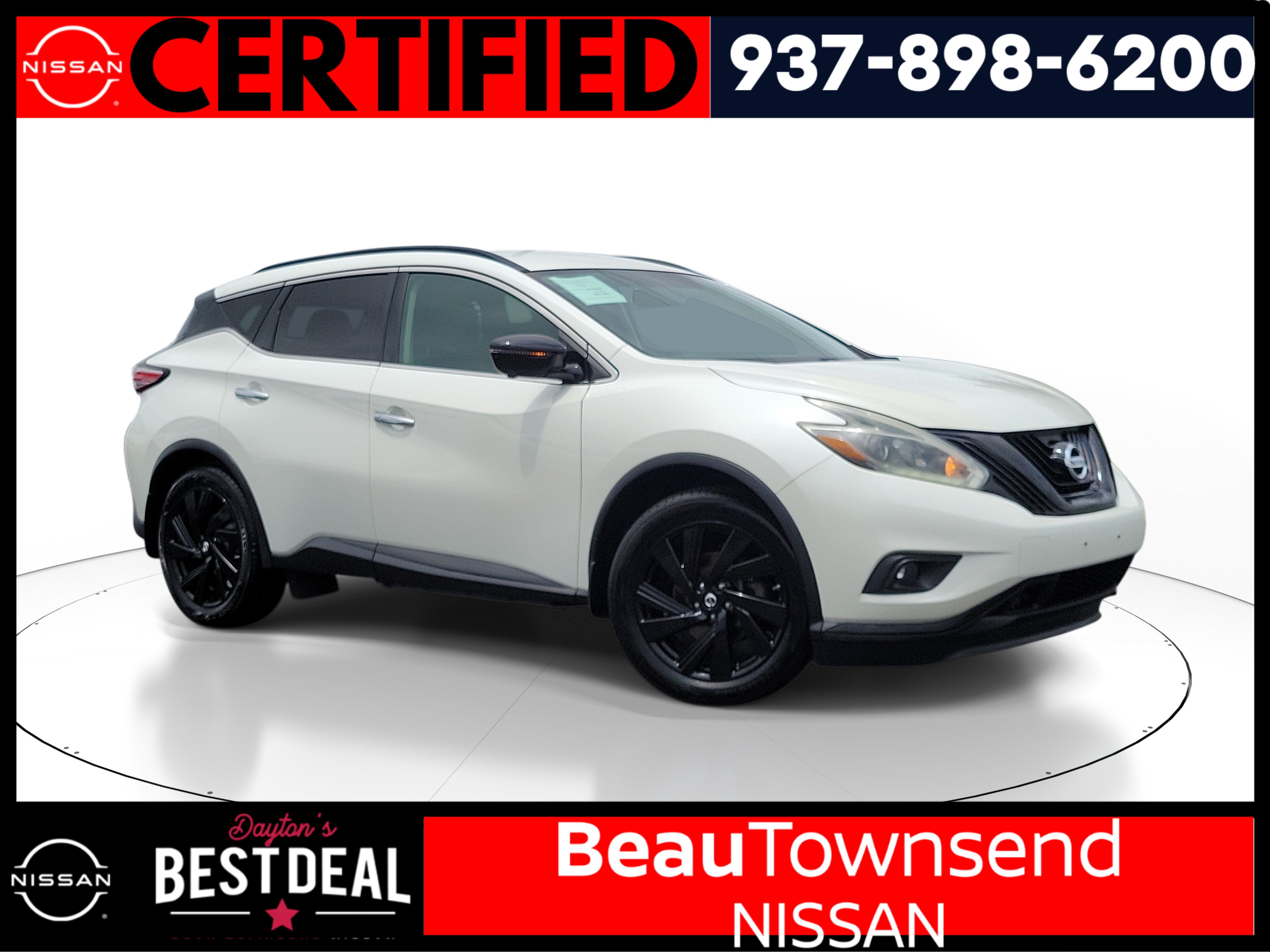 Certified 2018 Nissan Murano SL w/ Midnight Edition Package AWD/4WD image 1