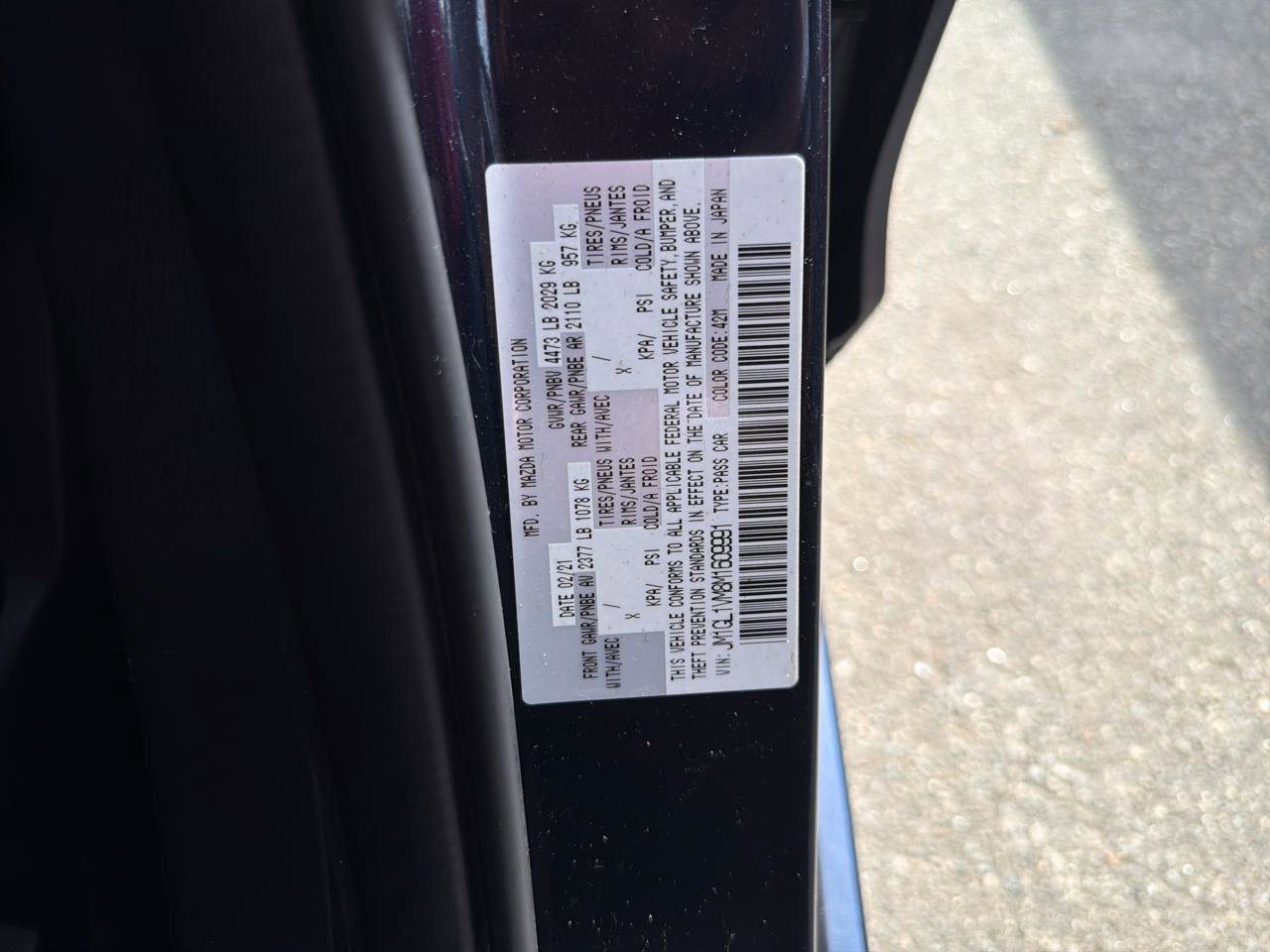 Used 2021 MAZDA MAZDA6 Touring image 33