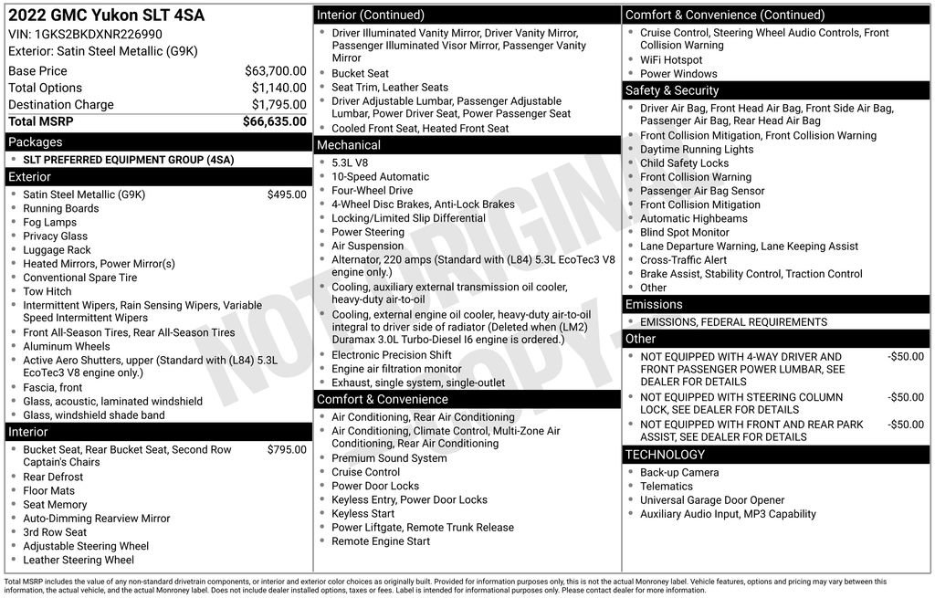 Used 2022 GMC Yukon SLT image 4