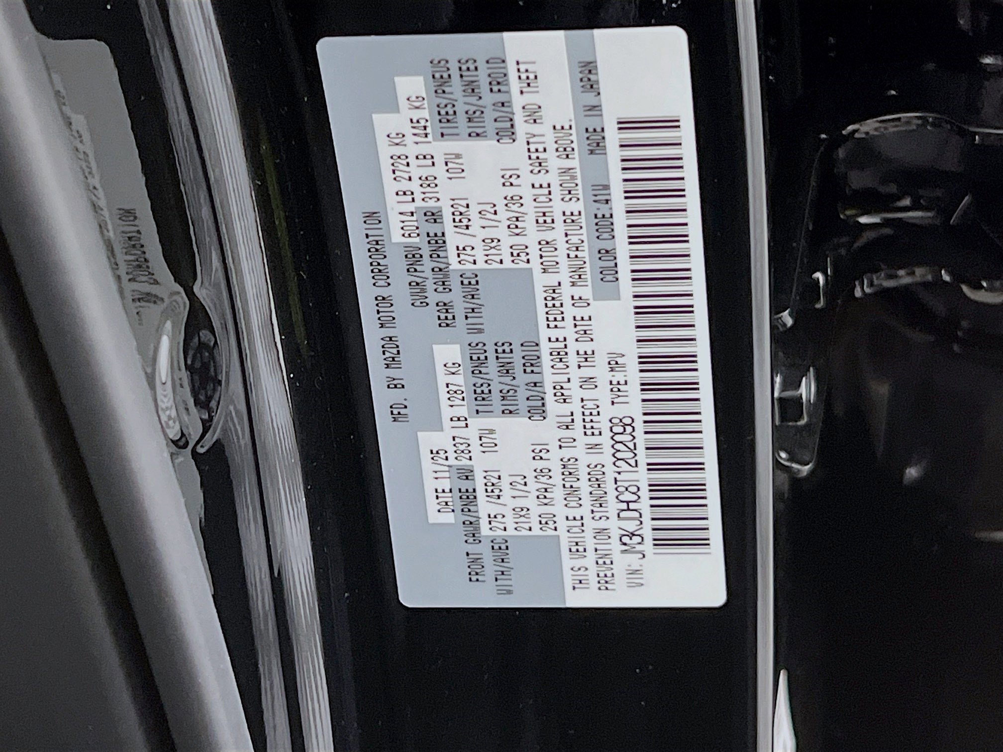 New 2026 MAZDA CX-70 3.3 Turbo S w/ Premium Package image 38