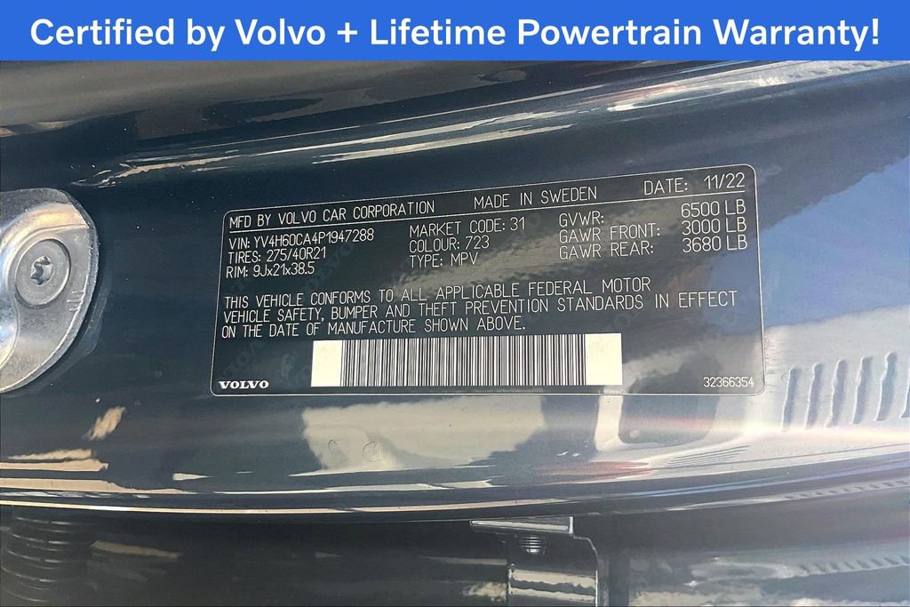 Certified 2023 Volvo XC90 T8 Ultimate w/ Protection Package Premier AWD/4WD image 48